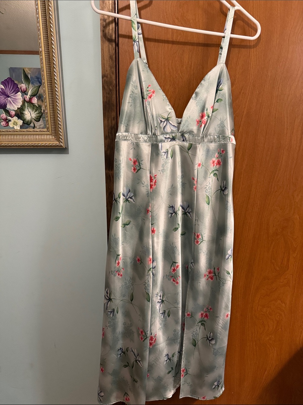 Nightgown in Light Sage Green